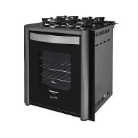 Fogão de Embutir 4 Bocas Fischer Gran Cheff com Grill e Mesa de Vidro - 3