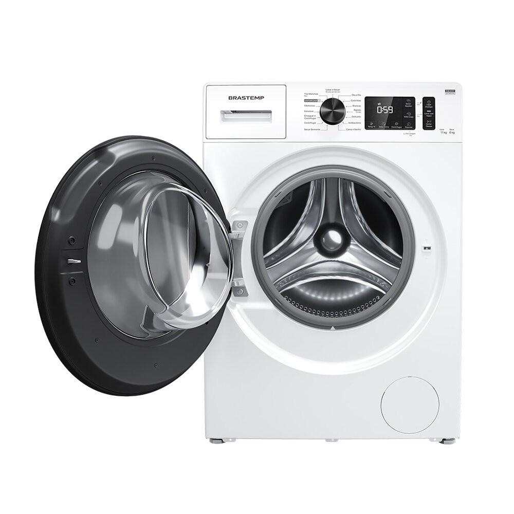 Lava e Seca Brastemp 11 kg/6 kg Branca com Smart Sensor by AI - BNO11AB - 2