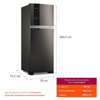 Geladeira Brastemp Frost Free Duplex 463 Litros Black Inox Fresh Box - BRM55FE - 5