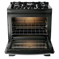 Fogão a Gás 5 Bocas Dako Novo Supreme Glass Mesa de Vidro Tripla Chama