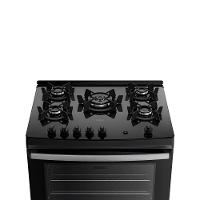 Fogão a Gás 5 Bocas Dako Novo Supreme Glass Mesa de Vidro Tripla Chama - 5