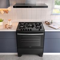 Fogão a Gás 5 Bocas Dako Novo Supreme Glass Mesa de Vidro Tripla Chama - 8