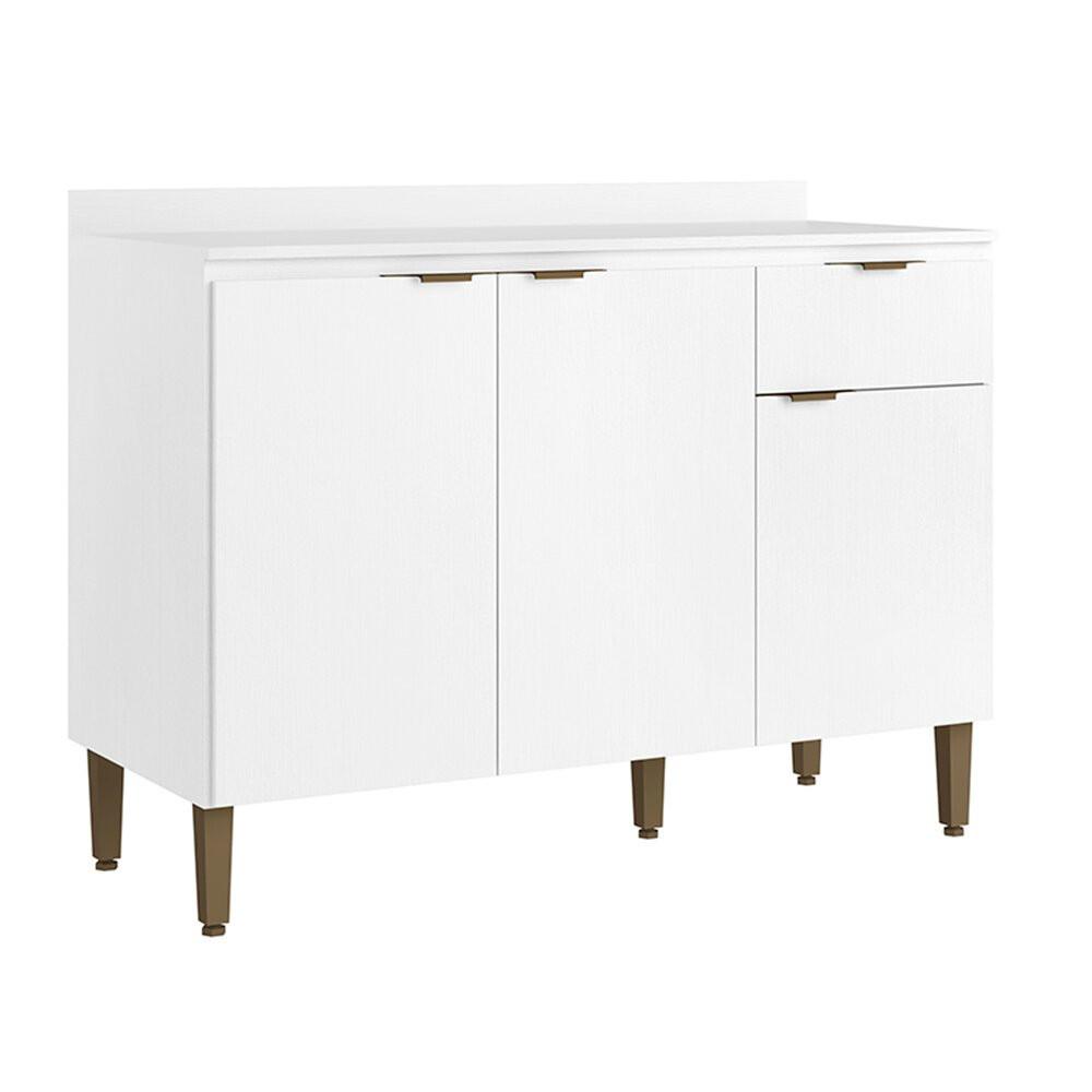 Balcão Leticia 120cm 3 Portas 1 Gaveta THB - 3