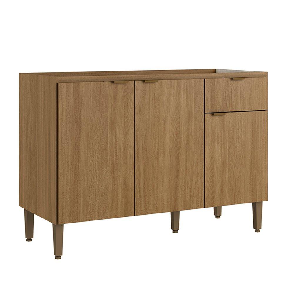 Balcão Leticia 120cm 3 Portas 1 Gaveta THB - 1