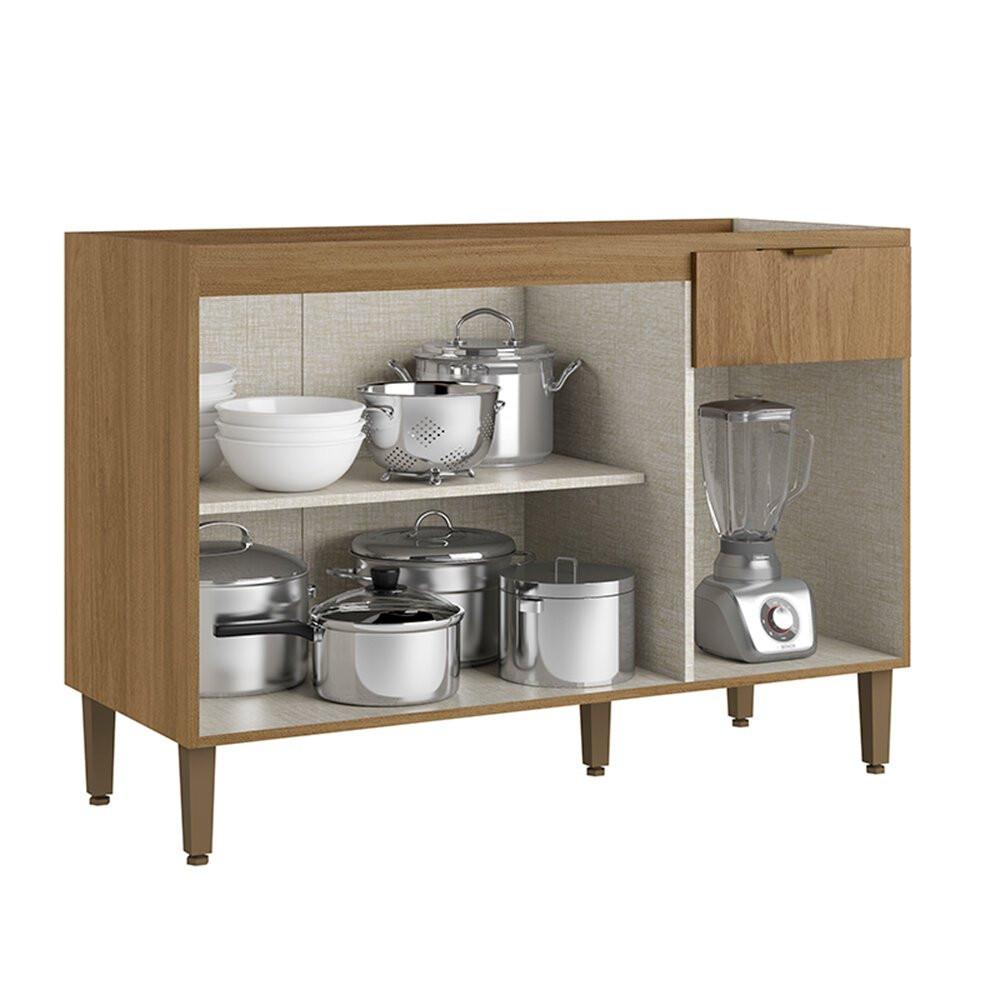 Balcão Leticia 120cm 3 Portas 1 Gaveta THB - 2