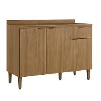 Balcão Leticia 120cm 3 Portas 1 Gaveta THB - 3