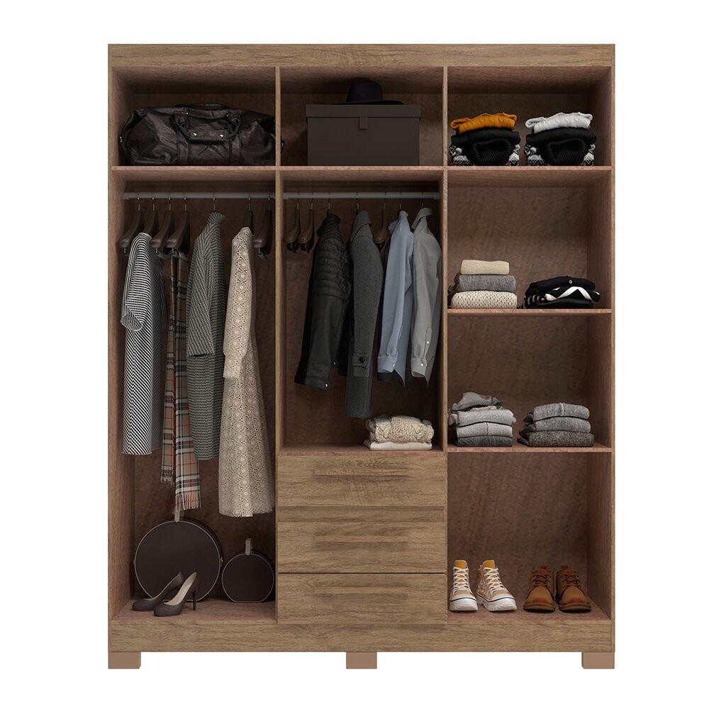 Guarda-Roupa 6 Portas 3 Gavetas Decibal - RP3636 - 2