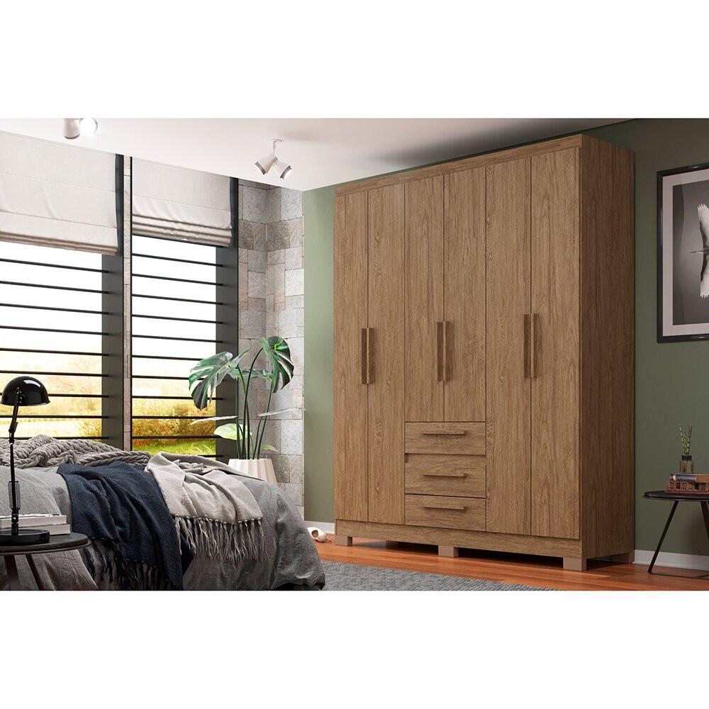 Guarda-Roupa 6 Portas 3 Gavetas Decibal - RP3636 - 4