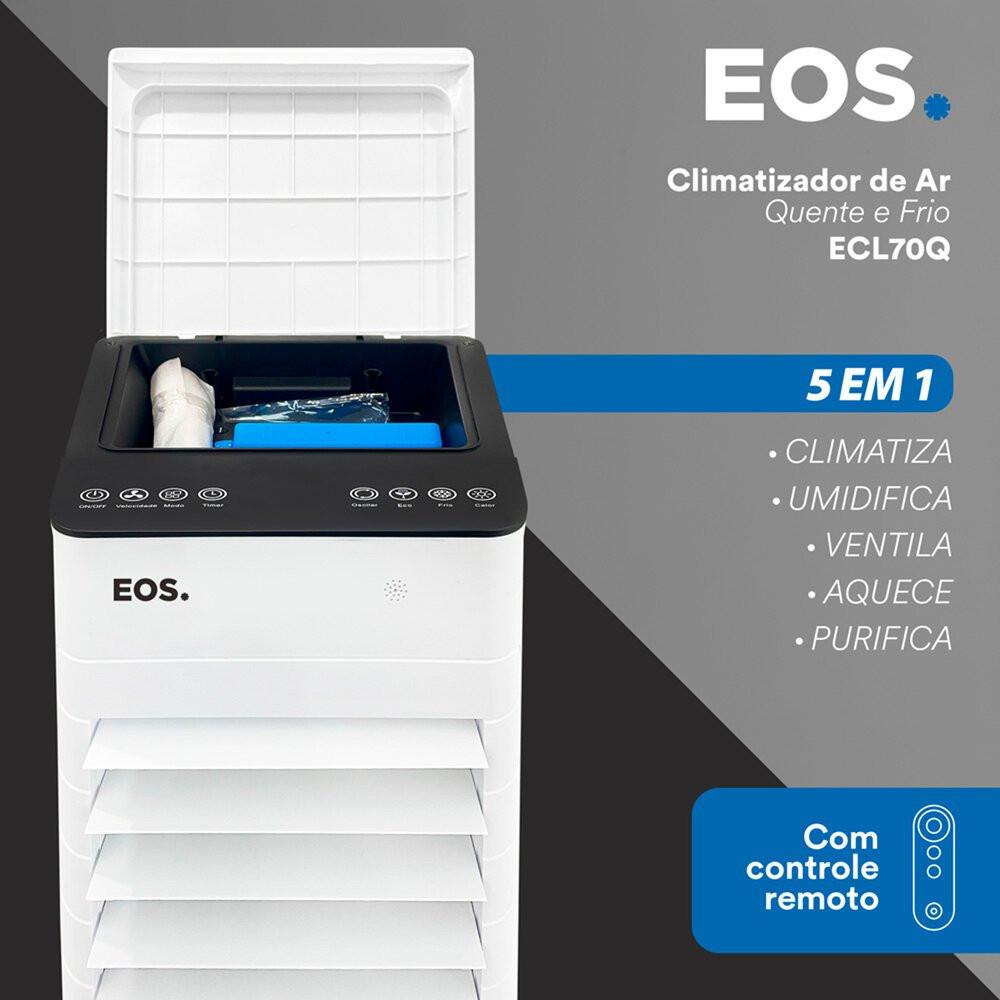 Climatizador de Ar EOS Artic Fresh, 7,5 Litros, 5 em 1, Quente/Frio - ECL70Q - 2