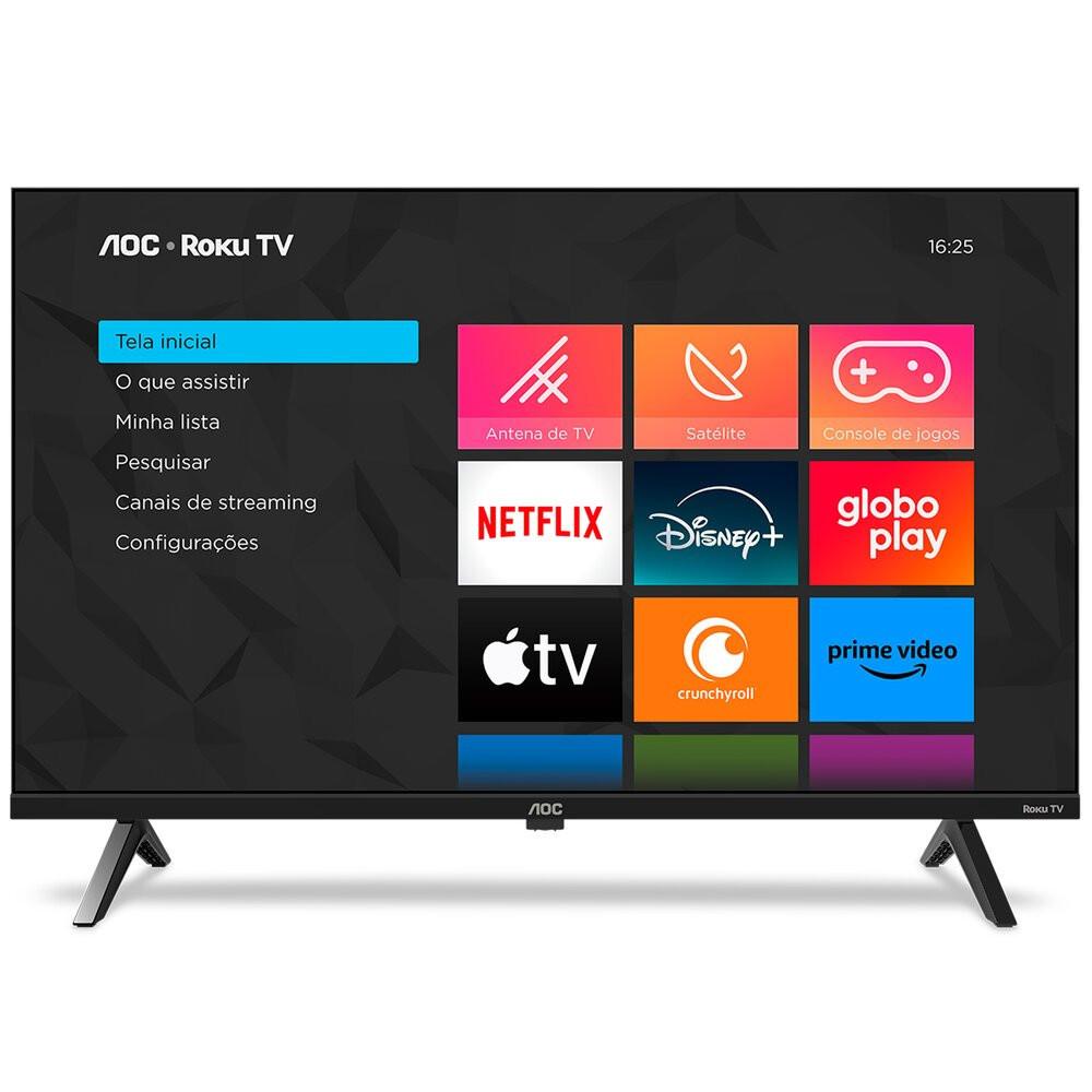 Smart TV AOC 40 Polegadas Full HD Roku TV 40S5045/78G - 6