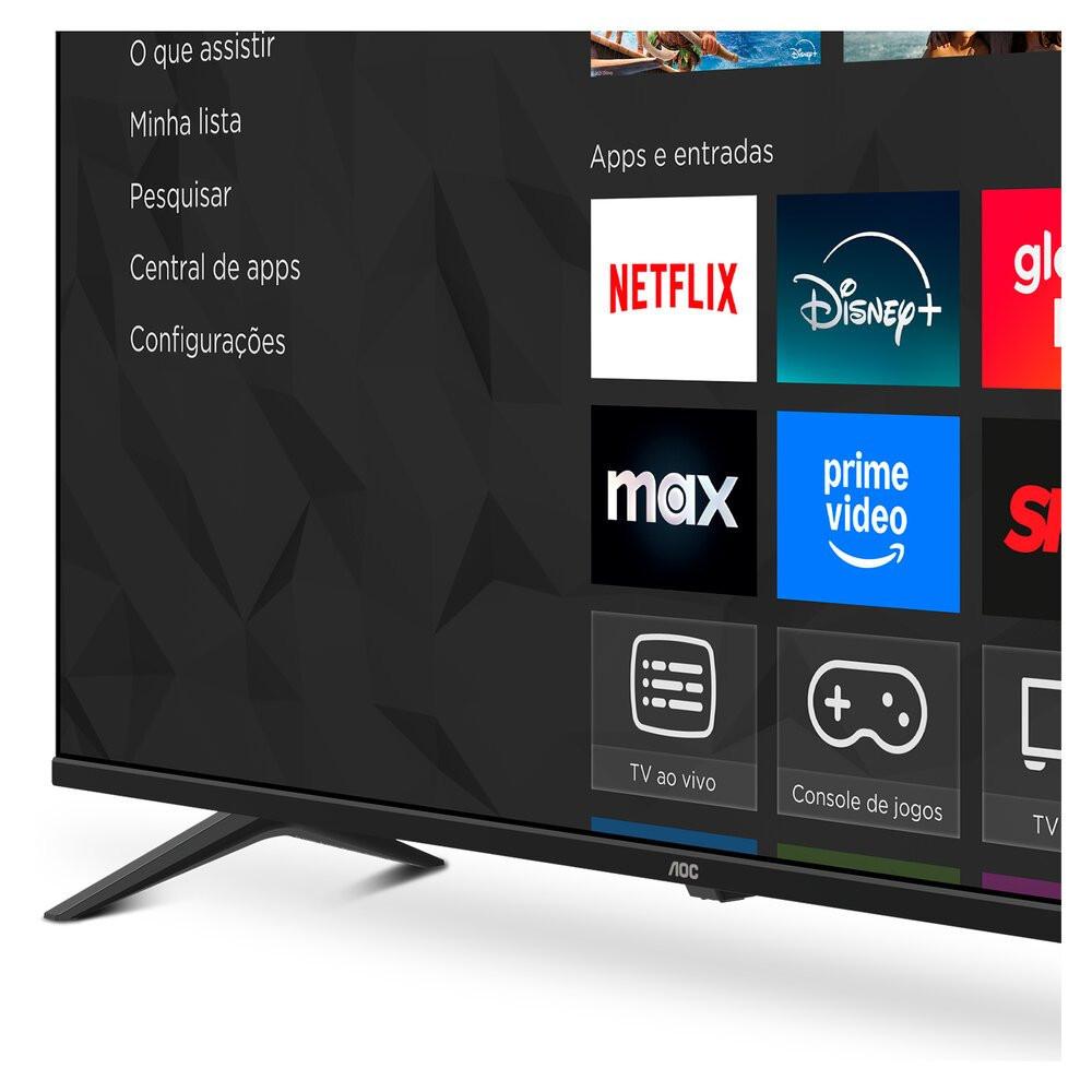 Smart TV AOC 50 Polegadas, DLED, 4K, Roku TV - 50U7045/78G - 9