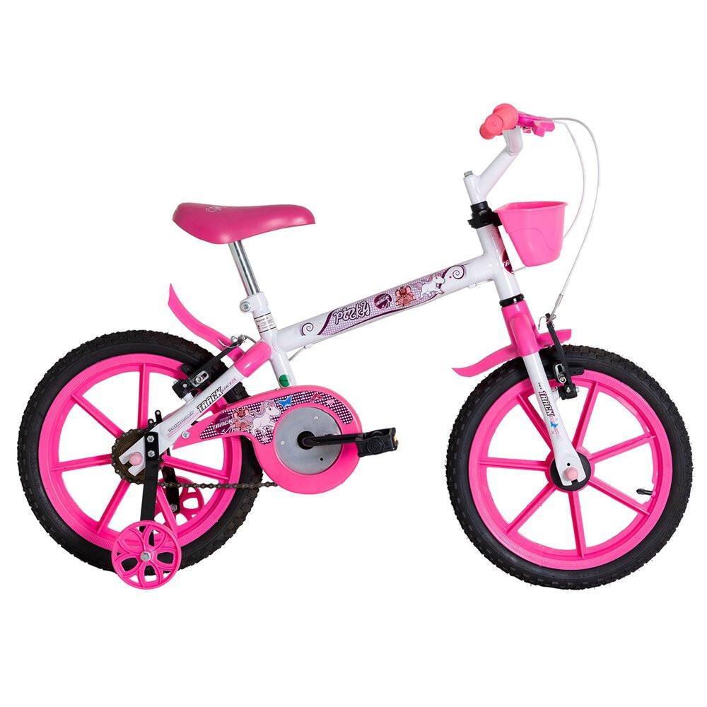 Bicicleta Pinky WR Aro 16 Quadro 10 Polegadas Rodinhas Laterais Track Bikes - 1