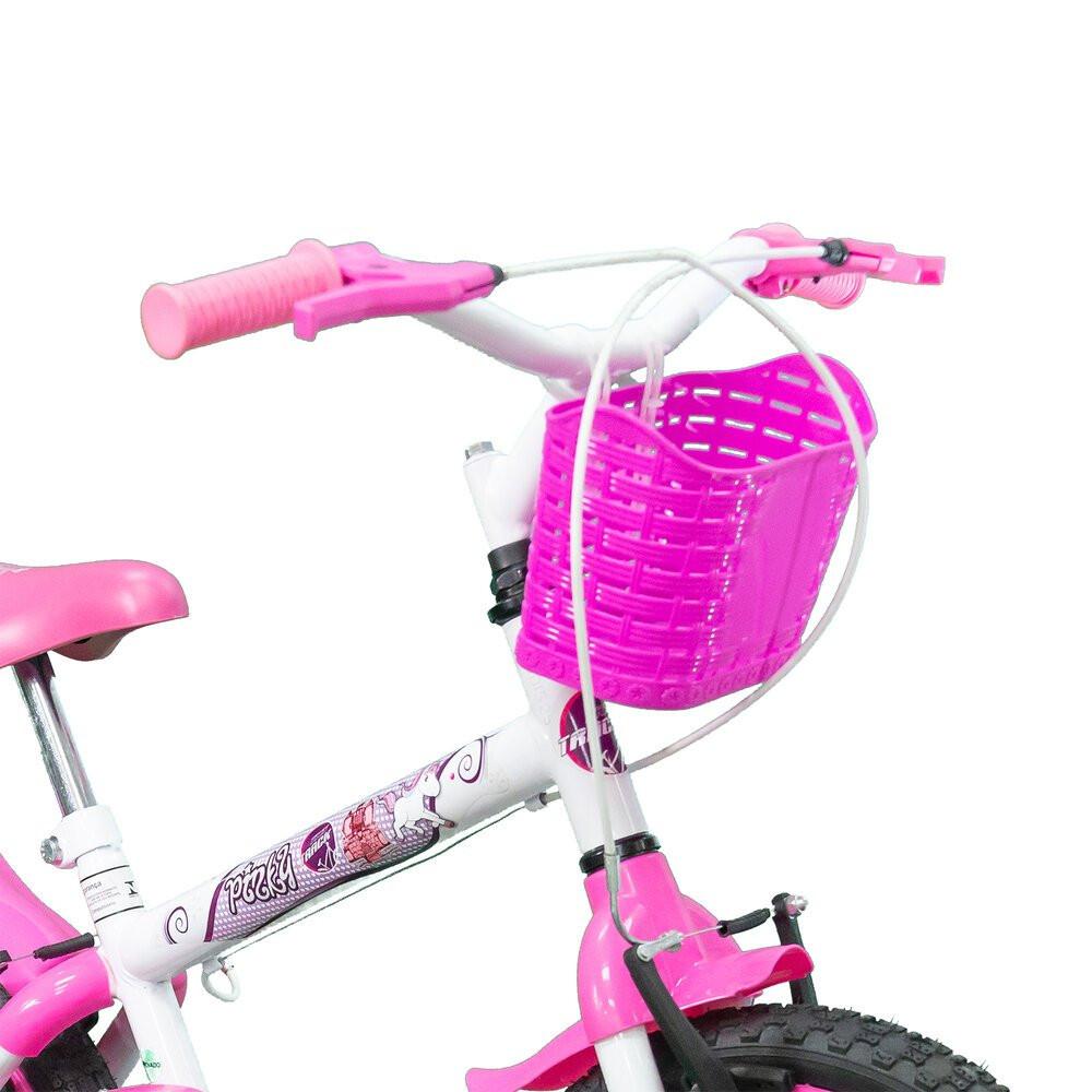 Bicicleta Pinky WR Aro 16 Quadro 10 Polegadas Rodinhas Laterais Track Bikes - 3