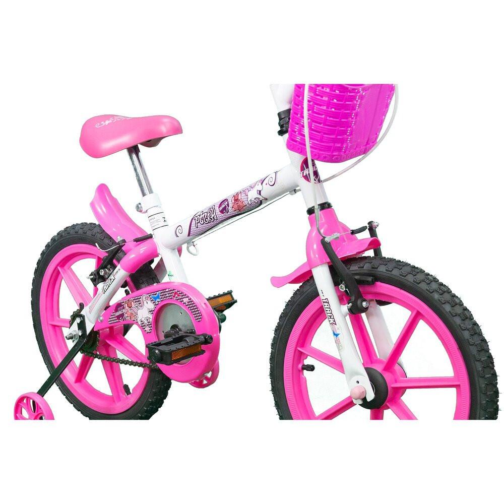 Bicicleta Pinky WR Aro 16 Quadro 10 Polegadas Rodinhas Laterais Track Bikes - 4