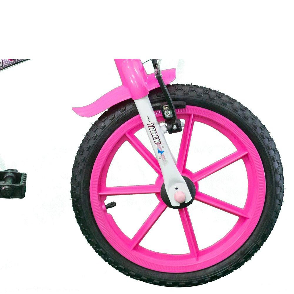 Bicicleta Pinky WR Aro 16 Quadro 10 Polegadas Rodinhas Laterais Track Bikes - 5