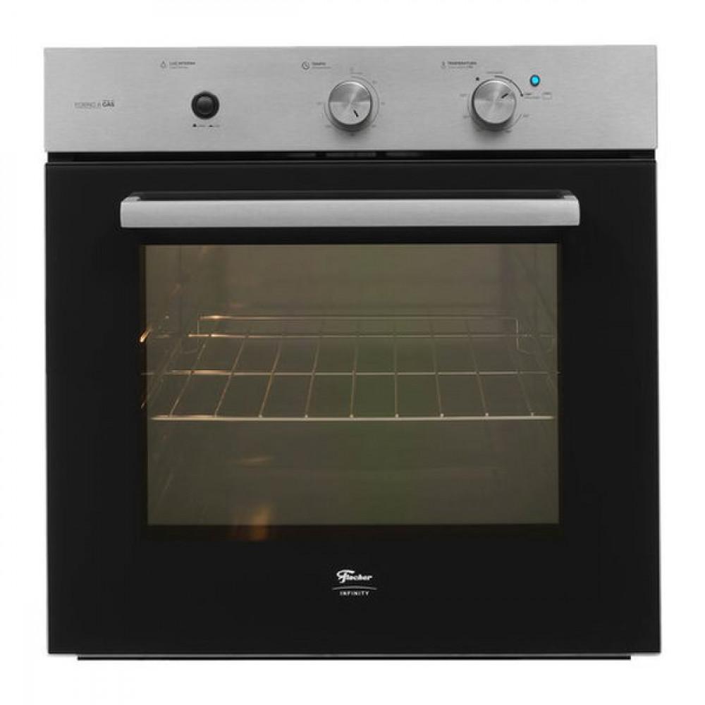 Forno a Gás de Embutir 78 Litros Fischer Infinity com Grill, Inox 36450 - 1