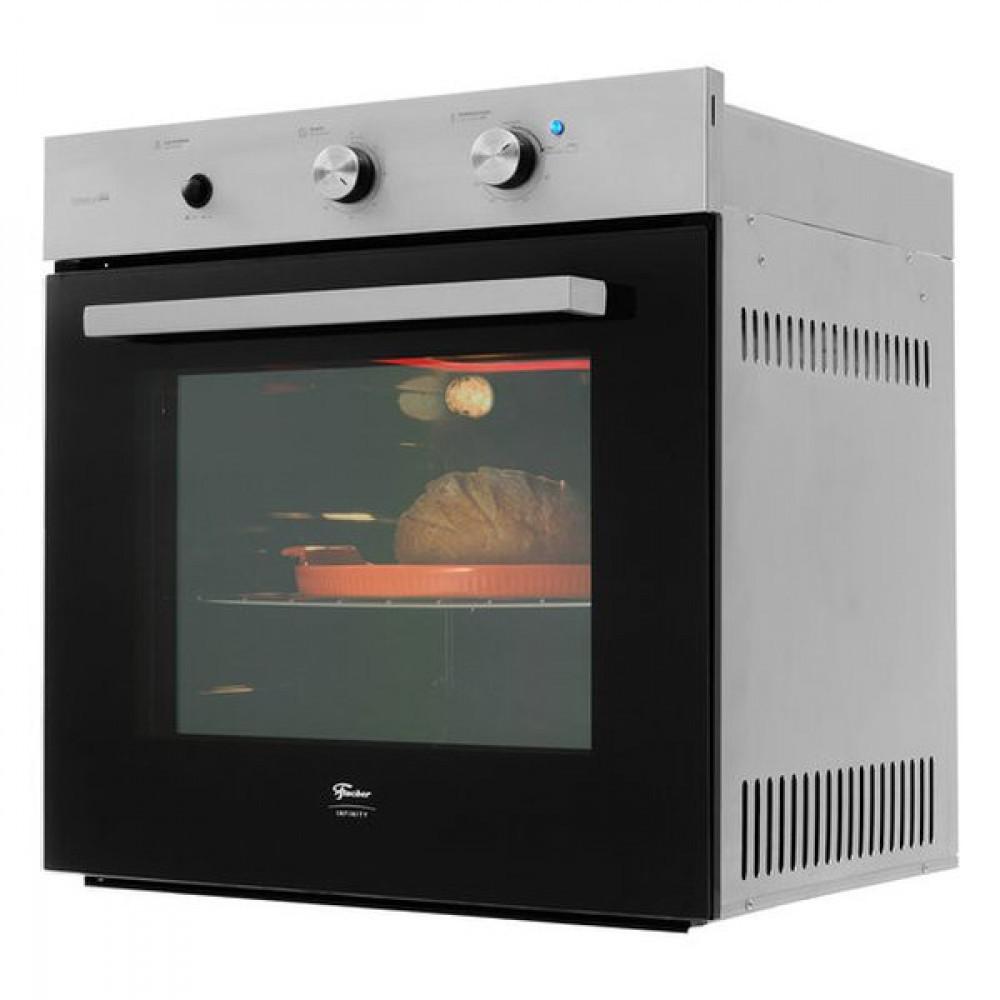 Forno a Gás de Embutir 78 Litros Fischer Infinity com Grill, Inox 36450 - 2