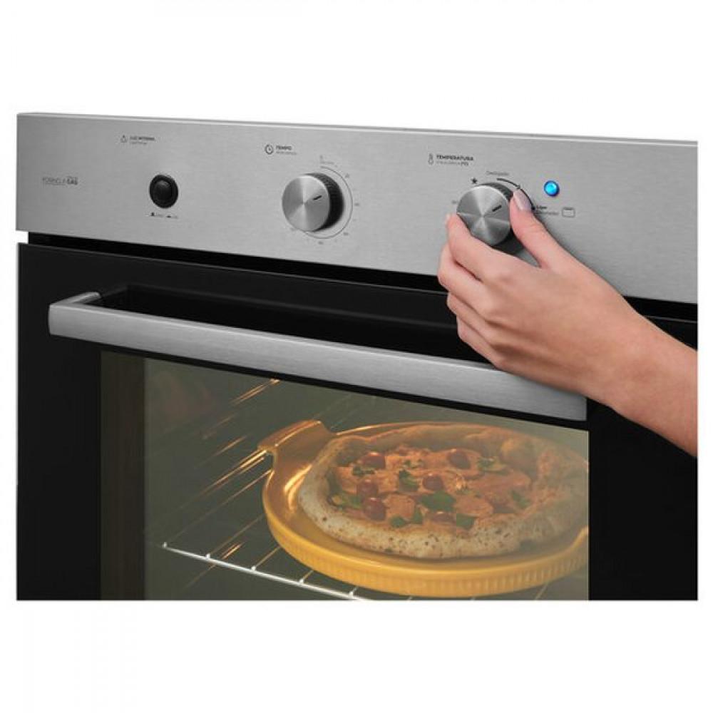 Forno a Gás de Embutir 78 Litros Fischer Infinity com Grill, Inox 36450 - 3