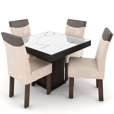 Conjunto Mesa com 4 Cadeiras Talismã Milão 100x100