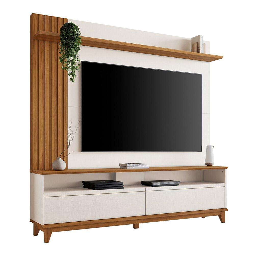 Home para TV 65 Polegadas Notável MDP Ripado Portas com Pistão a Gás NT 1335 - 4