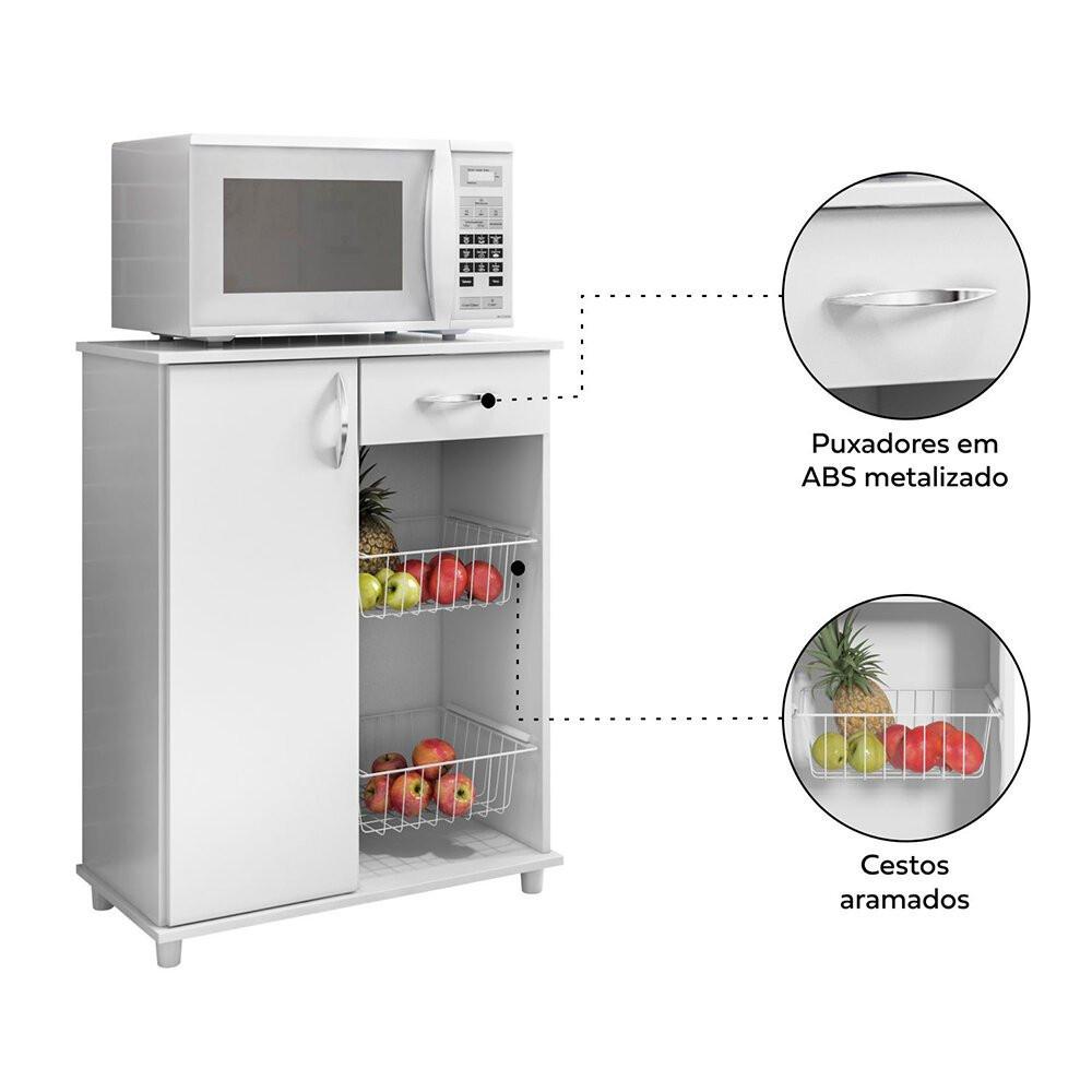 Balcão Fruteira 1 Porta 1 Gaveta Notável Belize New - 4