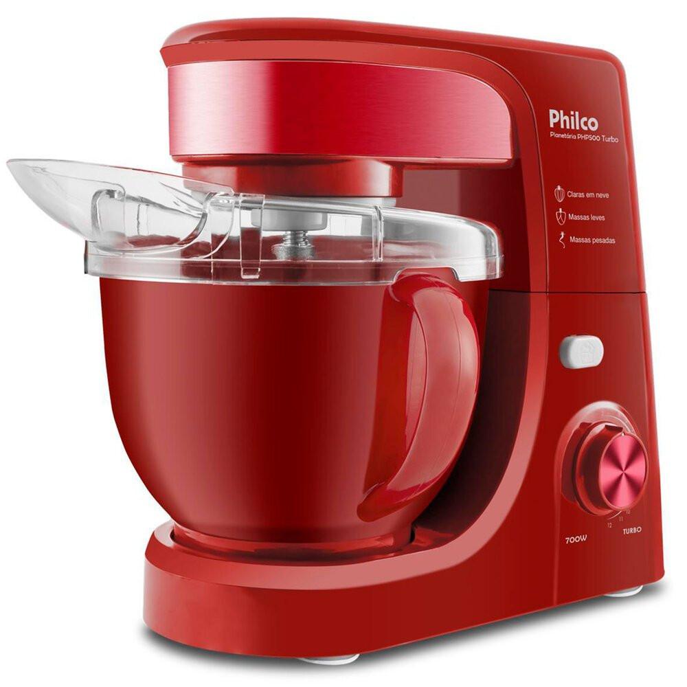 Batedeira Planetária 4,5 Litros 700W Vermelha - PHP500V Turbo Philco - 3