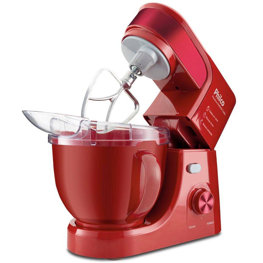 Batedeira Planetária 4,5 Litros 700W Vermelha - PHP500V Turbo Philco - 5