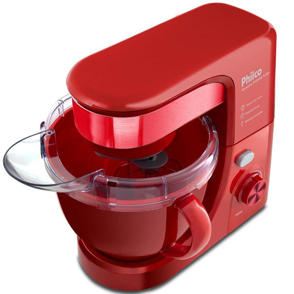 Batedeira Planetária 4,5 Litros 700W Vermelha - PHP500V Turbo Philco - 6
