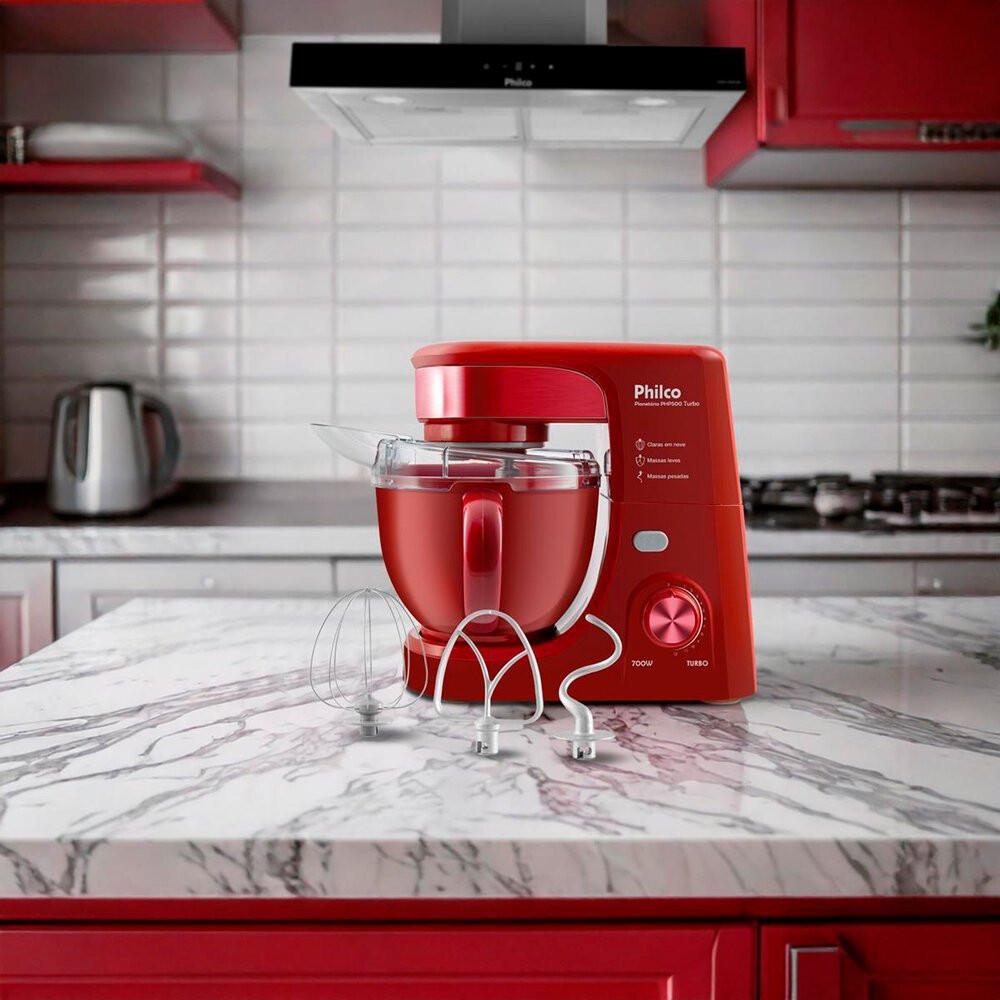 Batedeira Planetária 4,5 Litros 700W Vermelha - PHP500V Turbo Philco - 9