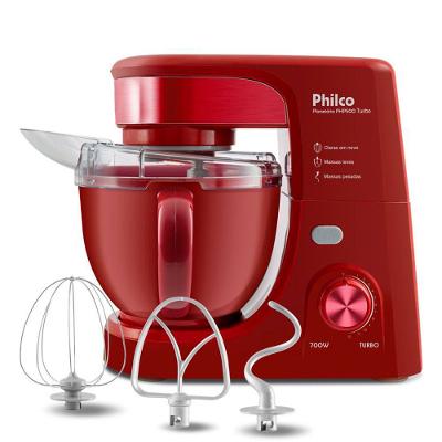 Batedeira Planetária 4,5 Litros 700W Vermelha - PHP500V Turbo Philco