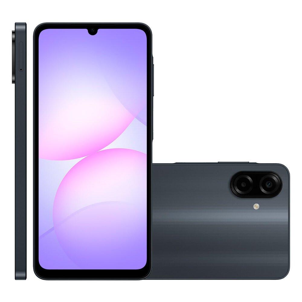 Smartphone A07 128 GB Câmera 50 MP + 2 MP 4G Preto A075M Samsung - 1