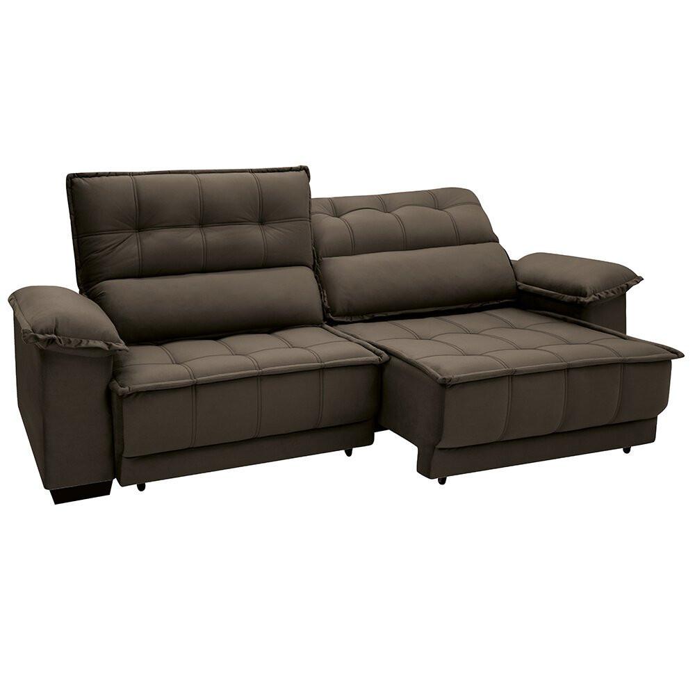 Sofá Reclinável e Retrátil 2,54 m Linoforte Terraza - 1