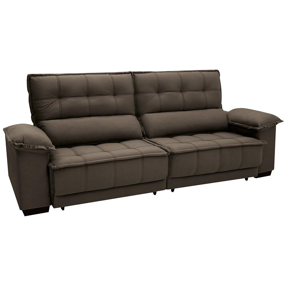 Sofá Reclinável e Retrátil 2,54 m Linoforte Terraza - 2