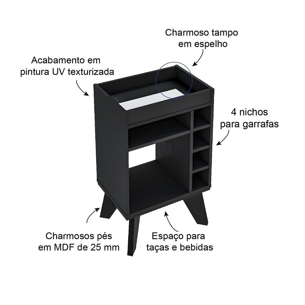 Bar Drink Artely 1 Prateleira, MDF 25 mm - 7