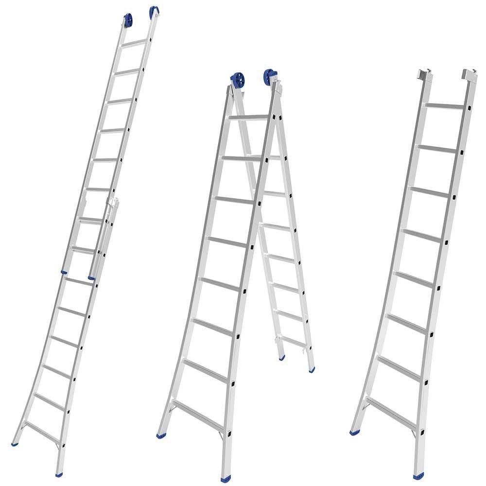 Escada de Alumínio Mor Extensível 2x8 - 3