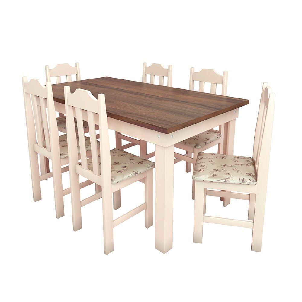 Conjunto Mesa com 6 Cadeiras Pop Talismã Hrebos - 1
