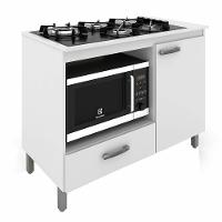 Balcão para Cooktop e Nicho para Forno Roma Móveis Sul, 1 Porta, 1 Gaveta - 4855 - 1