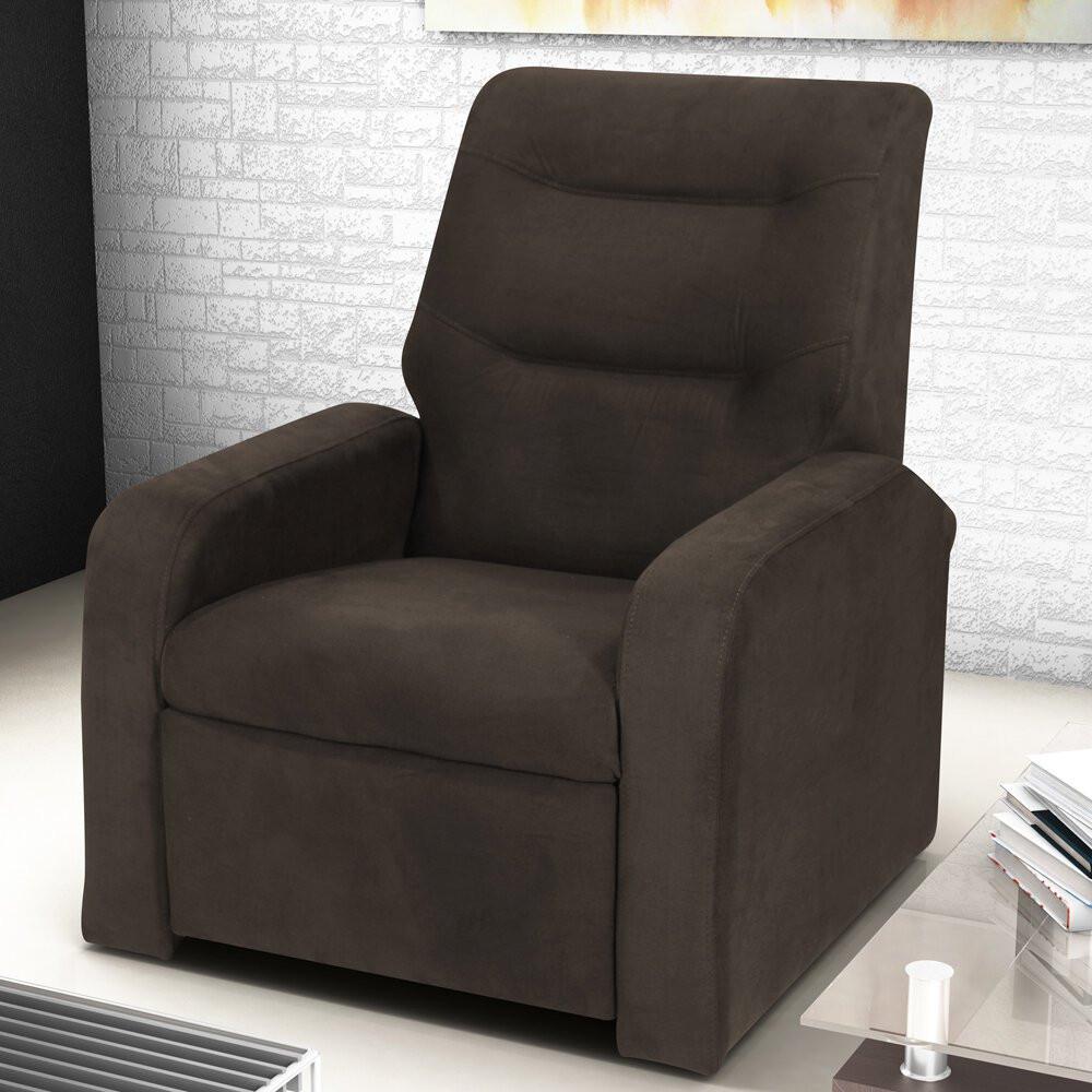 Poltrona Reclinável Classic em Veludo com 2 Posições Matrix - 5