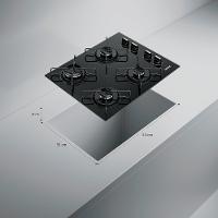 Cooktop 4 Bocas CD060BE a Gás Mesa de Vidro Temperado Consul - 7