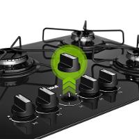 Cooktop 5 Bocas CD075BE a Gás Mesa de Vidro Temperado Consul - 5