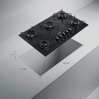 Cooktop 5 Bocas CD075BE a Gás Mesa de Vidro Temperado Consul - 7
