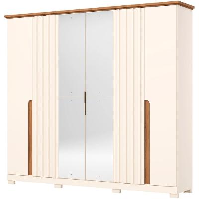 Guarda-Roupa 6 Portas com Espelho Napoli Henn