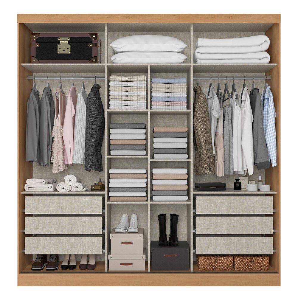 Guarda-Roupa Málaga 2 Portas de Correr 100 MDF THB - 2