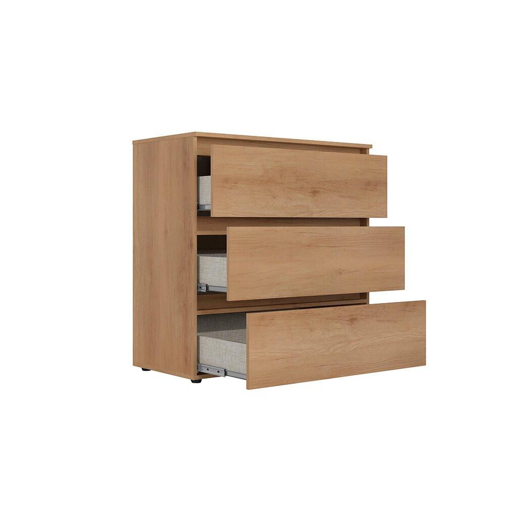 Cômoda 3 Gavetas Acetinado THB Condessa - 2