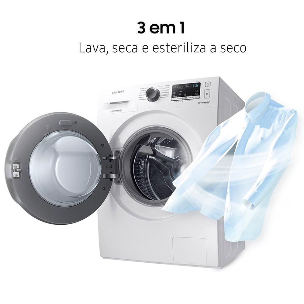 Lava e Seca Samsung Ecobubble 11Kg  Smart Check Branca - WD11A - 5