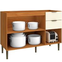 Balcão 120 cm 3 Portas 2 Gavetas Ibiza 4307 Casamia - 3