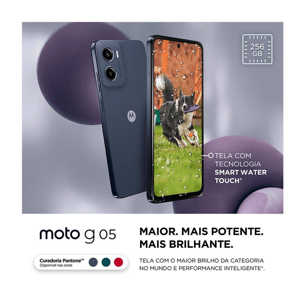 Smartphone Motorola Moto G05, 50 MP, 256 GB, 4G, Grafite - XT2523-2 - 9