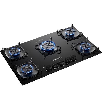Cooktop a Gás Continental 5 Bocas Mesa de Vidro Acendimento Automático KC5GR Electrolux