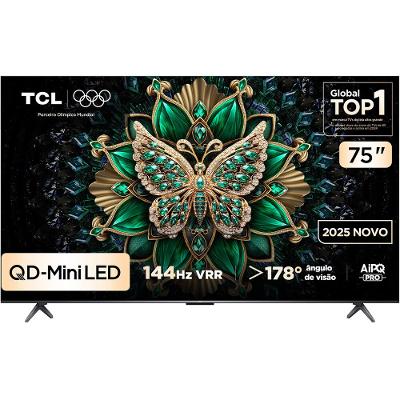 Smart TV 75 AI 4K UHD QLED Mini LED Android TV 75C6K TCL