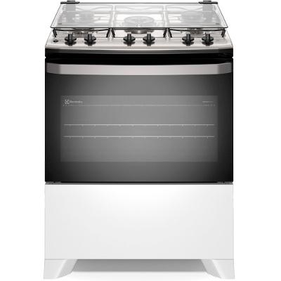 Fogão 5 Bocas FE5IW Mesa Inox PerfectCook VaporBake Electrolux